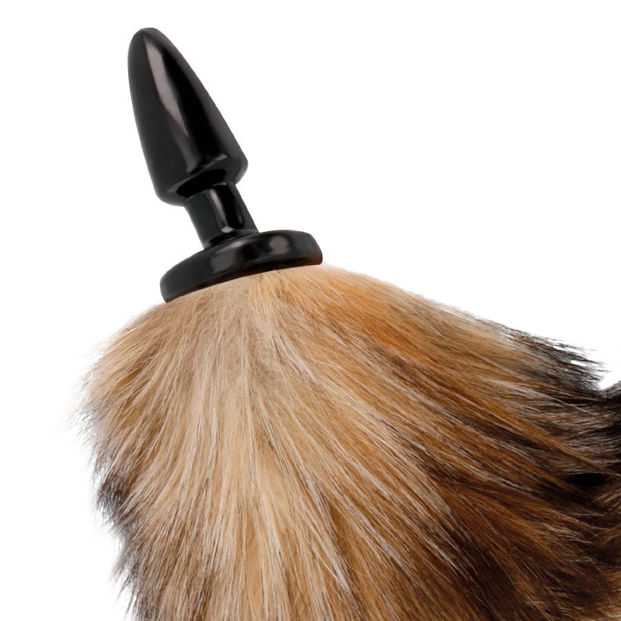 DARKNESS - CODA NATURALE CON PLUG ANALE IN SILICONE 10 CM - immagine 3