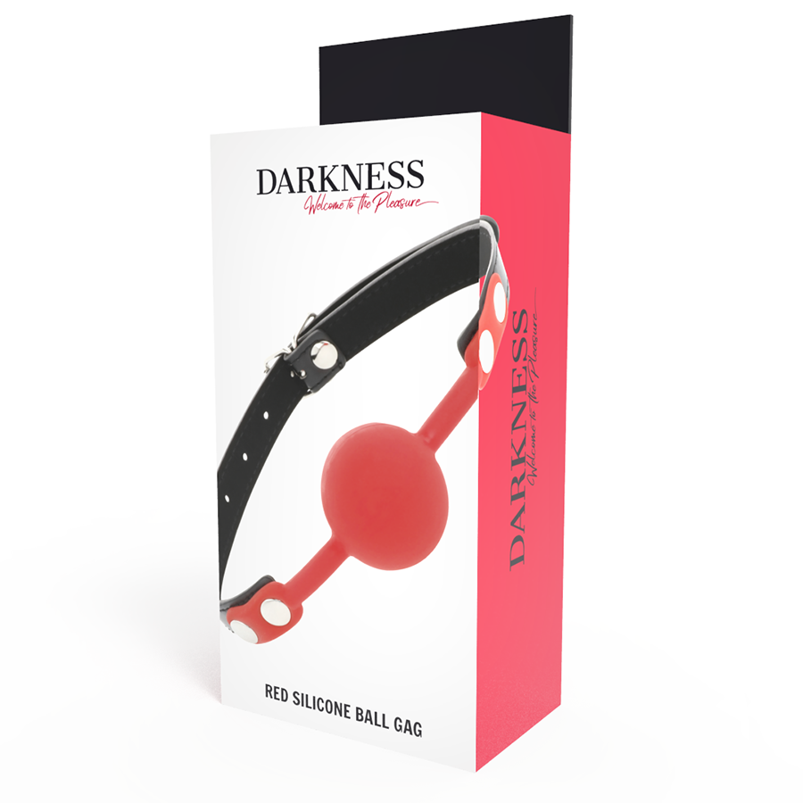 DARKNESS - MORDAZA SILICONA ROJO - Imagen 4