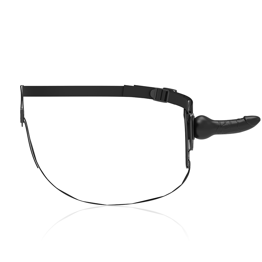 FETISH SUBMISSIVE HARNESS - BLACK SILICONE REALISTIC 16 CM - Image 4