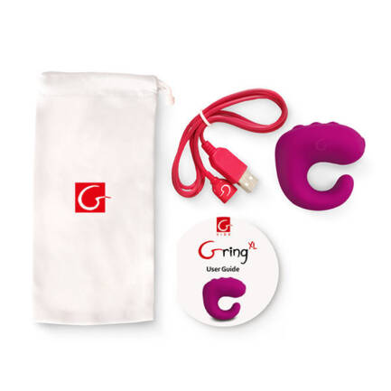 G-VIBE - FUN TOYS GRING ANILLO VIBRADOR XL SWEET RASPBERRY - Imagen 2