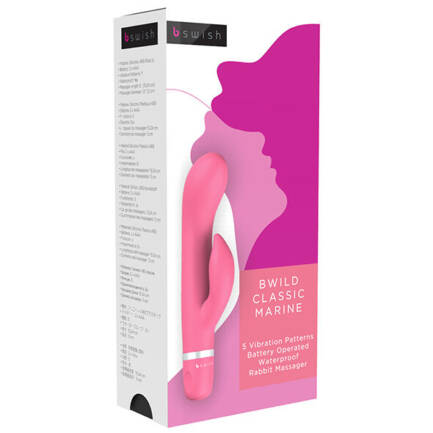 B SWISH - BWILD CLASSIC MARINE RABBIT VIBRATOR GUAVA - Imagen 2