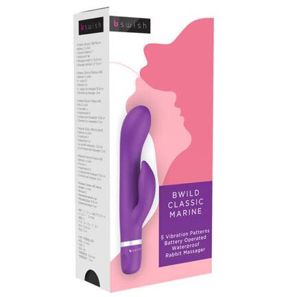 B SWISH - BWILD CLASSIC MARINE RABBIT VIBRATOR PURPLE - Imagen 2