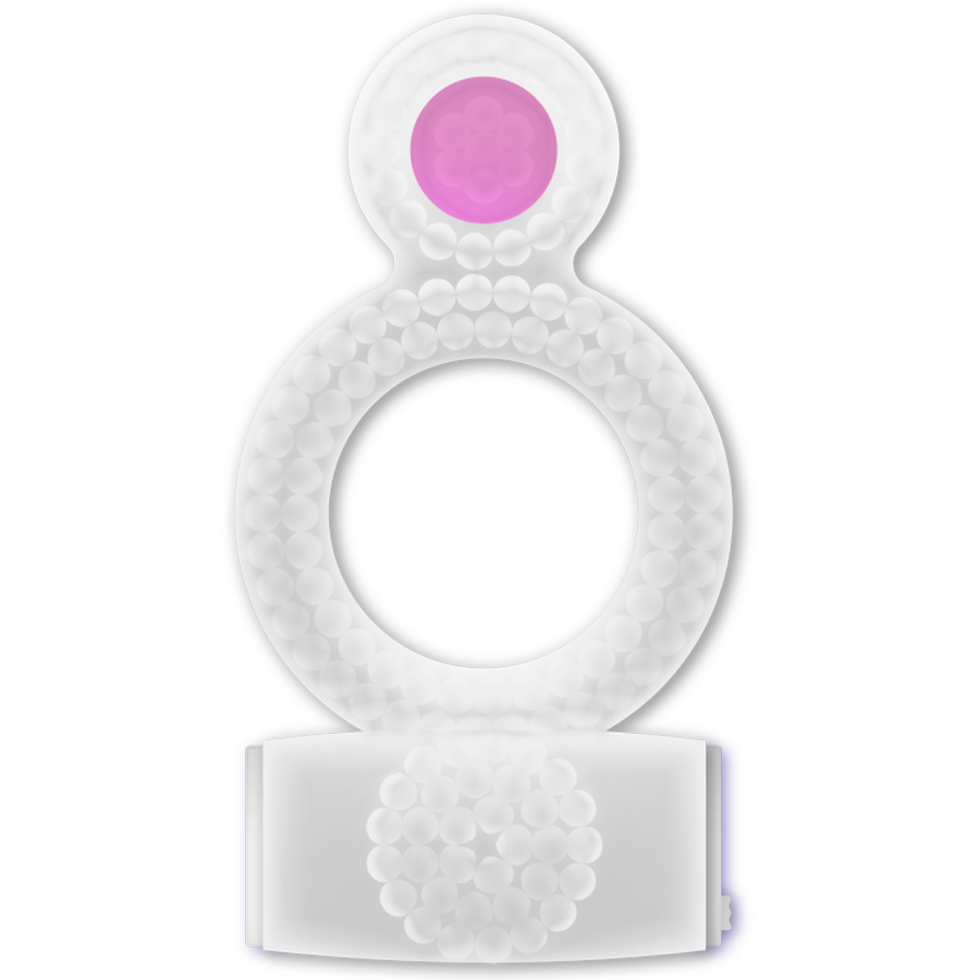 CASUAL LOVE - BAGUE TRANSPARENTE DOUBLE PLAISIR – Image 2