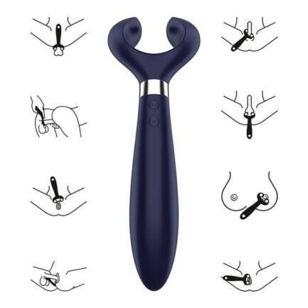 SATISFYER - ENDLESS FUN MULTI VIBRADOR 3 AZUL - Imagen 4