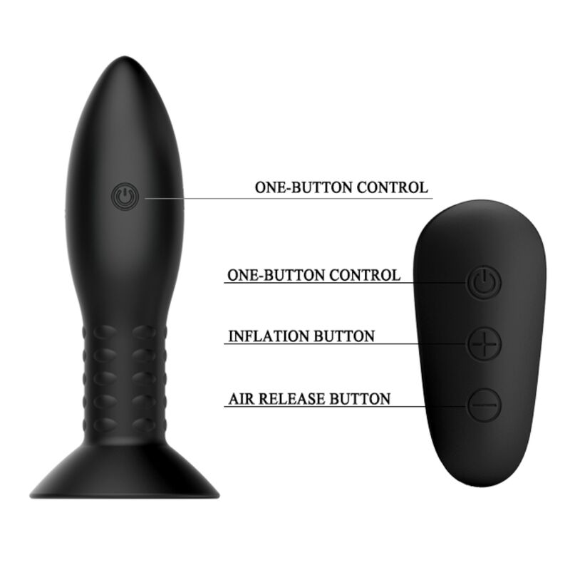 MR PLAY - SPINA CON TELECOMANDO SFERE ROTANTI NERE - immagine 4