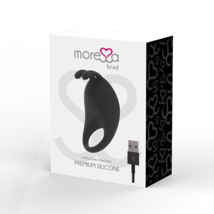 MORESSA - BRAD PREMIUM SILICONE RECARGABLE NEGRO - Imagen 4