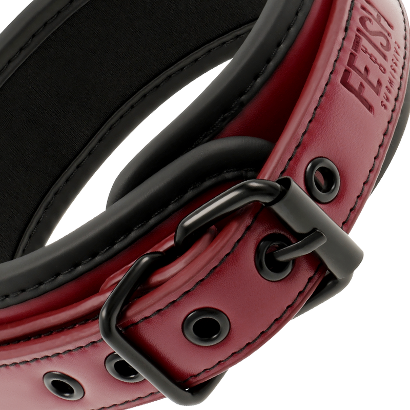 FETISH SUBMISSIVE DARK ROOM - COLLAR CON CADENA CON FORRO DE NEOPRENO - Imagen 3