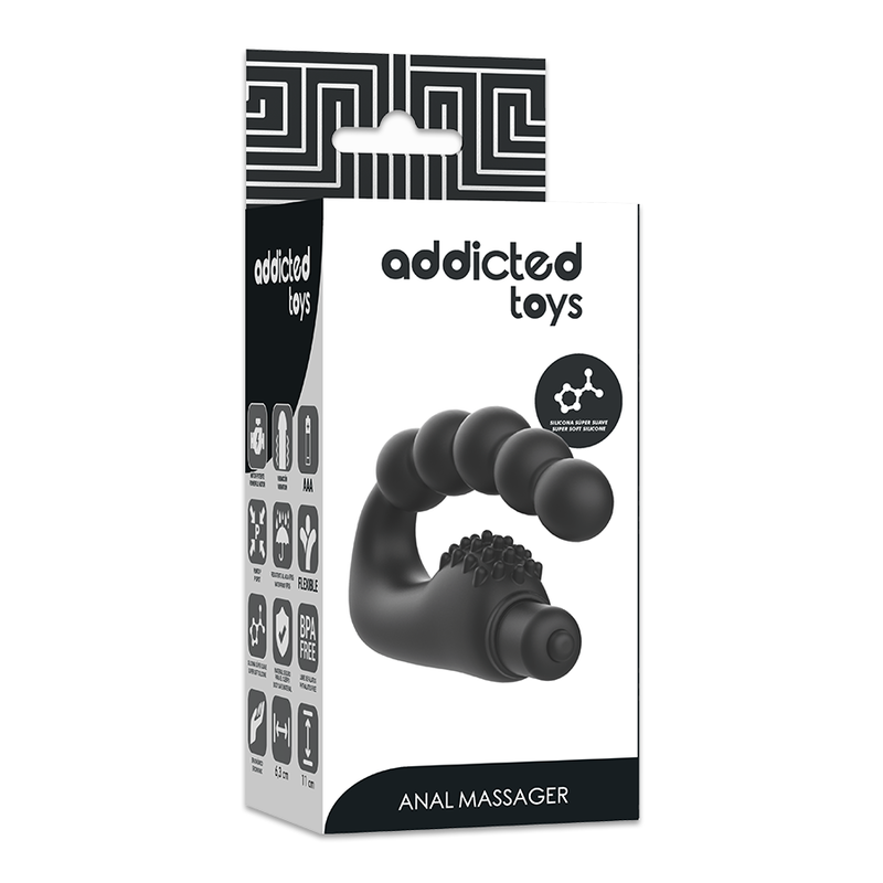 ADDICTED TOYS - ANAL-MASSAGER PROSTATIK MIT VIBRATION – Bild 5
